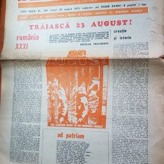 ziarul saptamana 22 august 1975-traiasca 23 augsust, a 31-a aniversare