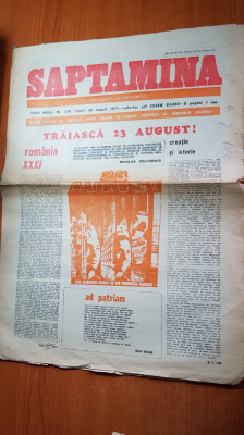 ziarul saptamana 22 august 1975-traiasca 23 augsust, a 31-a aniversare foto