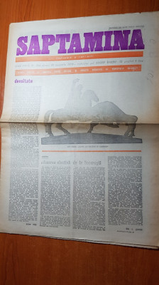 ziarul saptamana 19 ianuarie 1979- articol despre unirea lui alexandru i. cuza foto