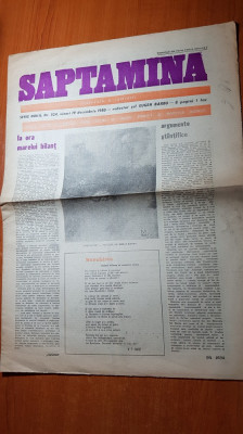 ziarul saptamana 19 decembrie 1980-poezia burebista-stejarul milenar al neamului foto