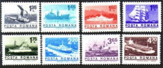 1974 Romania, LP 838 -Nave maritime si fluviale(uzuale)-MNH foto