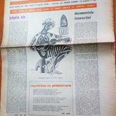 ziarul saptamana 7 aprilie 1978-art." istoria vie" de corneliu vadim tudor