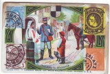 1059 - ETHNIC, Postman, Litho - old mini postcard - unused (107 / 71mm )