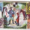 1059 - ETHNIC, Postman, Litho - old mini postcard - unused (107 / 71mm )