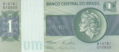 Bancnota Brazilia 1 Cruzeiro (1980) - P191Ac UNC foto