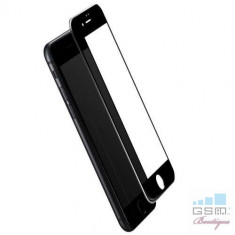 Geam Folie Sticla Protectie Display iPhone 7 Acoperire Completa Negru foto