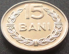 Moneda 15 Bani - ROMANIA, anul 1966 *cod 5077 --- UNC DIN SACULET BNR! foto