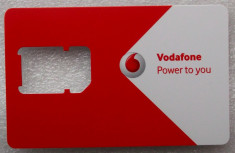 ROMANIA CARTELA Vodafone Power to you fara SIM cip - PENTRU COLECTIONARI ** foto