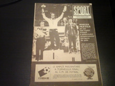 Revista Sport - Nr. 5, mai 1982, 23 pag foto
