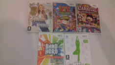 LOT 5 jocuri - Carnival - Samba de Amigo - Wii Fit - Nintendo Wii [Second hand] foto