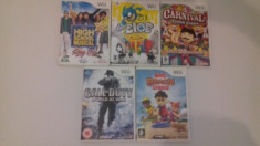 LOT 5 jocuri - De Blob - Call of duty - Carnival - Nintendo Wii [Second hand] foto