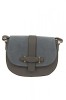 Geanta umar dama, piele naturala, Promesse PR0377Grigio, gri, 23x29x10cm, curea ajustabila, Bagsy