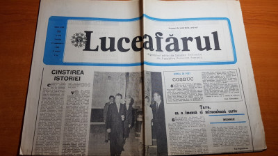 ziarul luceafarul 27 septembrie 1986-120 de ani de la nasterea lui george cosbuc foto