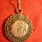 Medalie Sportiva- Alergari pe Macadam - Bucuresti 2006 ,h= 5,1 cm,metal argintat
