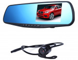 Camera auto DVR incorporata in oglinda retrovizoare dubla(fata/spate)