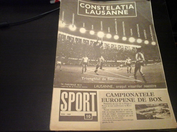 Revista Sport - Nr. 10, mai 1969, 15 pag