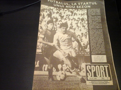 Revista Sport - Nr. 7, iulie 1986, 23 pag foto