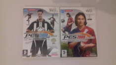 LOT 2 jocuri - PES 2008 + 2009 - Nintendo Wii [Second hand] foto