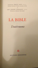 Biblia in limba franceza cu ilustra?ii - edi?ia Osty - 10 vol. Vechiul Testament foto