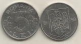 ROMANIA 5 LEI 1993 [1] XF+ , livrare in cartonas