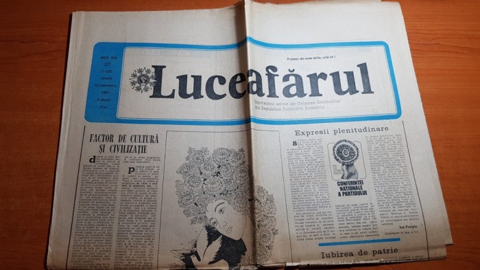 ziarul luceafarul 12 septembrie 1987-articol despre batalia de la rovine