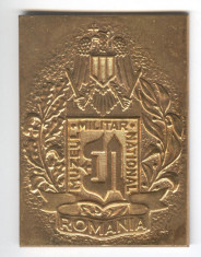 MUZEUL MILITAR NATIONAL din Bucuresti - Medalie MILITARA varianta aurita foto