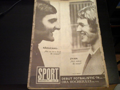 Revista Sport - Nr. 3, februarie 1974, 23 pag foto