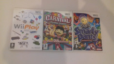 LOT 3 jocuri - Carnival - PLAY - Smarty Pants - Nintendo Wii [Second hand] foto