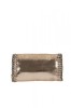 Geanta Ocazie Aurie Promesse PR0336Oro Piele Paiete Negru Auriu, Curea Lant 105cm, 12x21x25cm