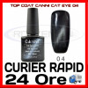 TOP COAT CANNI CAT EYE 04 ARGINTIU 7.3ML - LUCIU FINAL - MANICHIURA GEL UV