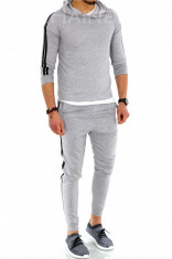 Trening barbati gri - Bluza + Pantaloni - COLECTIE NOUA - 9960 foto