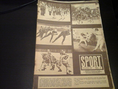 Revista Sport - Nr. 1, ianuarie 1985, 23 pag foto