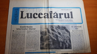 ziarul luceafarul 31 octombrie 1981- centenar eugen lovinescu foto