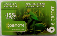 ROMANIA CARTELA Cosmote 6 euro - PENTRU COLECTIONARI ** foto