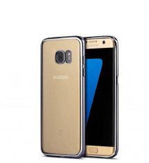 Husa TPU Galaxy S7 Edge Electroplacat black foto