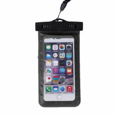 Husa subacvatica waterproof pentru telefon negru foto