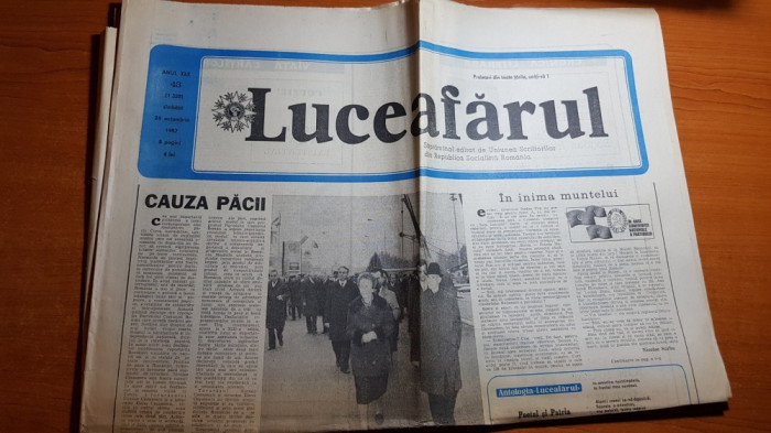 ziarul luceafarul 24 octombrie 1987-art.depsre orasul craiova , filmul morometii