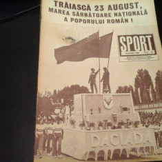 Revista Sport - Nr. 8, august 1987, 23 pag