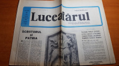 ziarul luceafarul 20 septembrie 1980- articolul scriitorul si patria foto