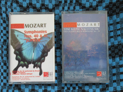 OFERTA 2 CASETE AUDIO ORIGINALE! MOZART - SYMPHONIES 29, 40, 41 + TWO OVERTURES foto