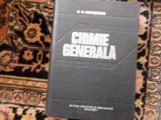 Chimie generala - C. D. Nenitescu foto