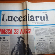 ziarul luceafarul 22 august 1981-traiasca 23 august- marea sarbatoare