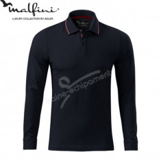 Bluza polo 3XL pentru barbati marca MALFINI, Contrast Stripe LS foto