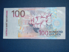 100 GULDEN SURINAME ANUL 2000 foto