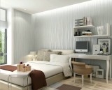 Cumpara ieftin Tapet light gray design interior, 10 m X 0.53 m, 1 rola