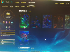 League of legends,p4 rare skins EUNE foto