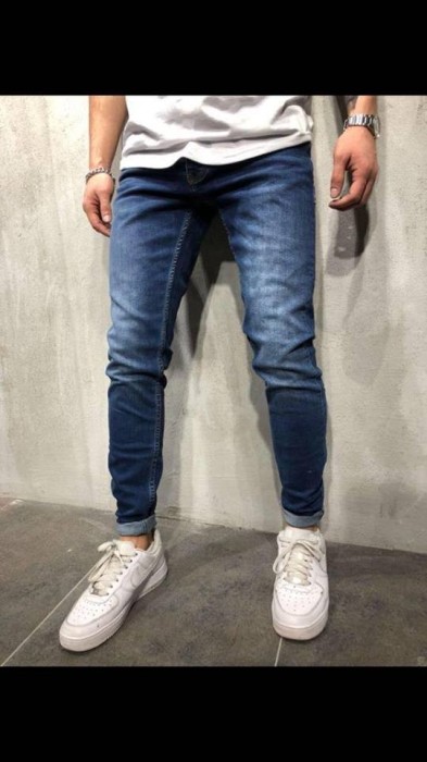 Blugi barbati conici skinny casual - COLECTIE NOUA - 9932 D5-4 Blugi barbati conici skinny casual - COLECTIE NOUA - 9932 D5-4