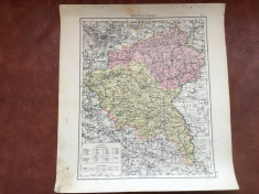 Prusia / Veche harta inceput de secol XX provincia prusaca Posen foto