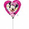 Balon mini figurina Minnie Mouse - 23 cm, umflat + bat si rozeta, Amscan 36234