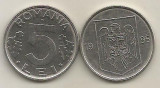 ROMANIA 5 LEI 1995 [1] XF+ , livrare in cartonas, Fier